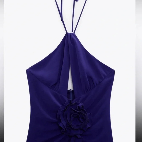 NWT Zara Blue Rose Bodysuit - Picture 7 of 14
